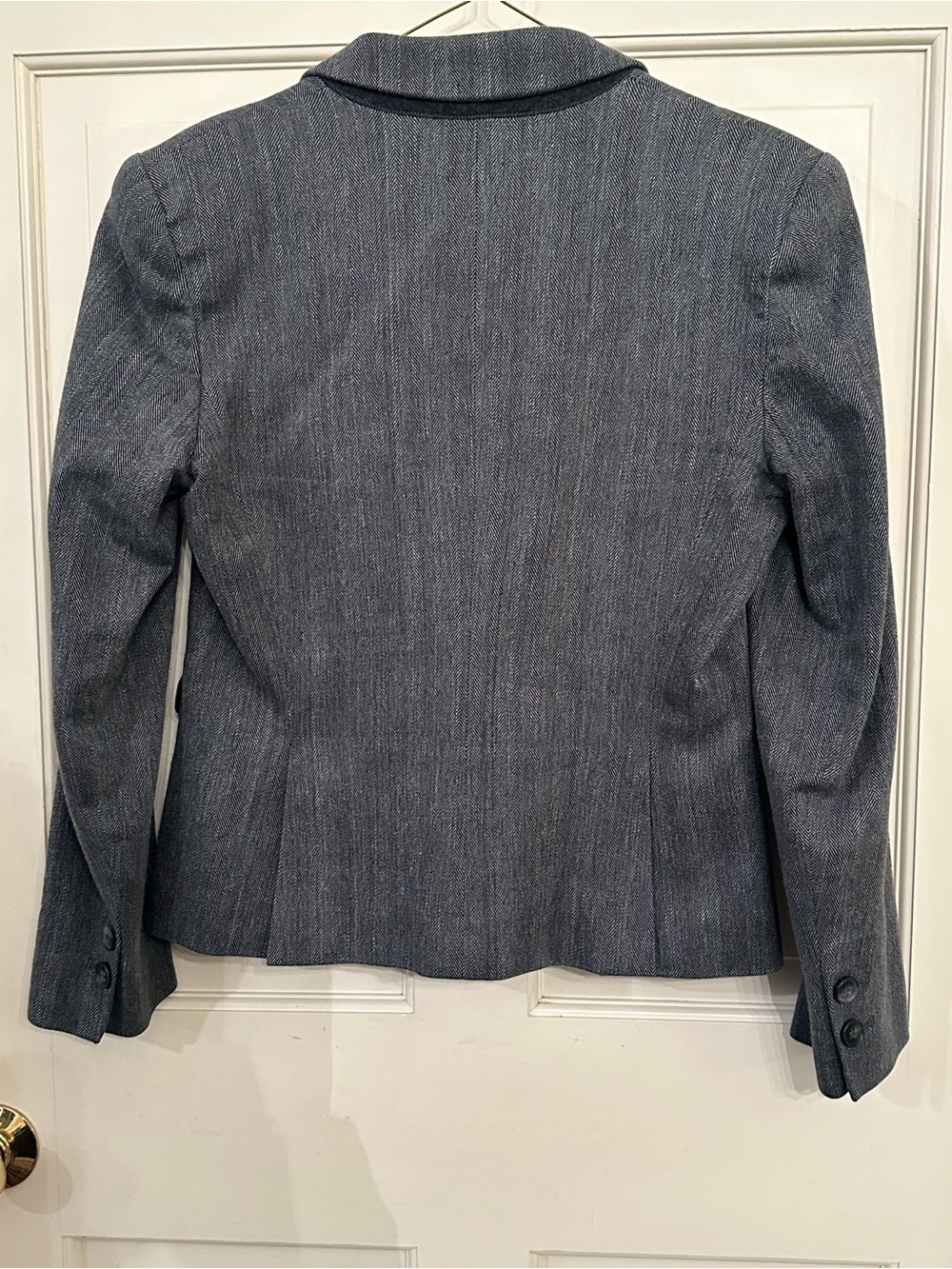 Theory Tailored Charcoal Gray Blazer Jacket Size 8
